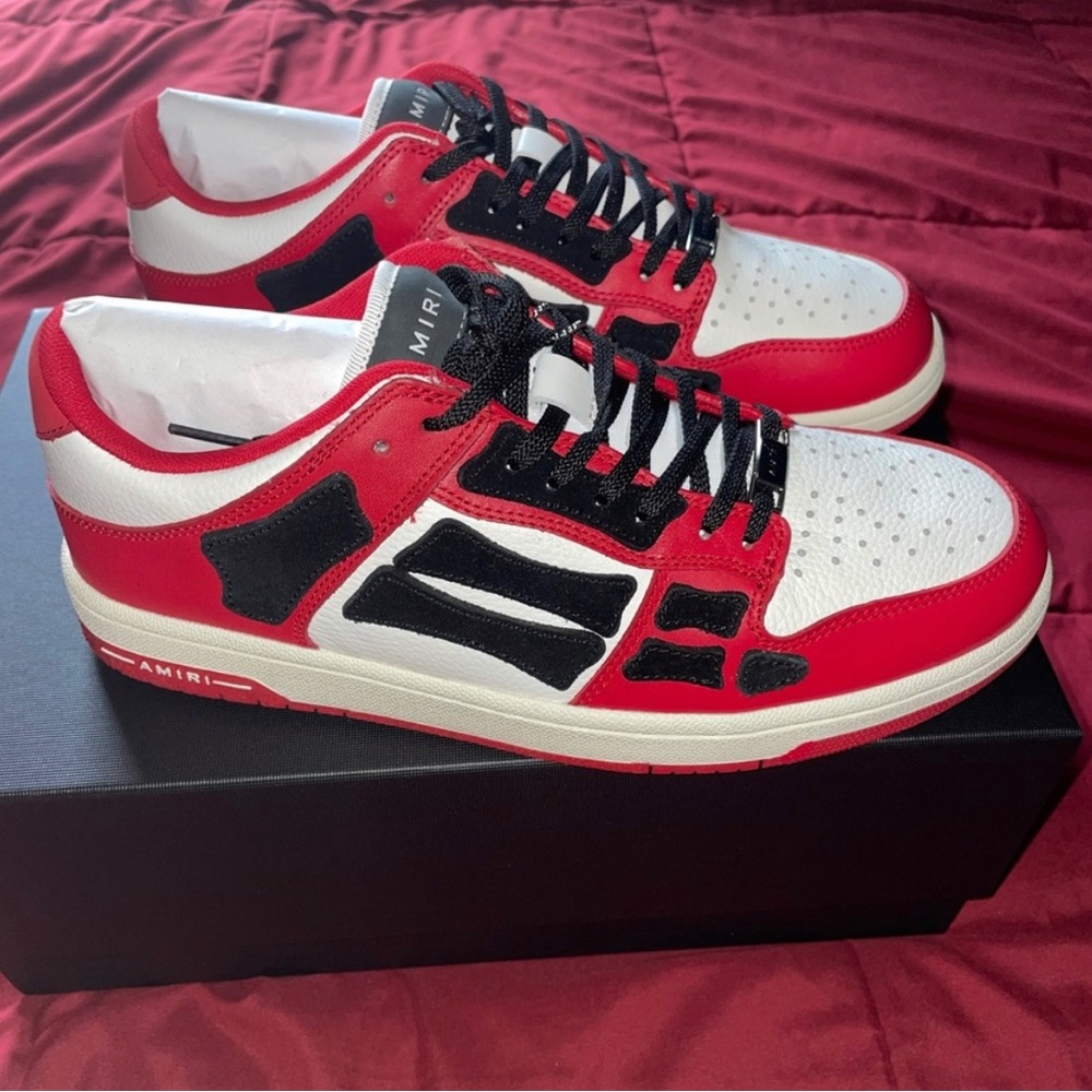 AMIRI
Skel-Top Colour-Block Leather and Suede Sneakers